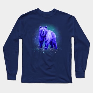 Ursa Major, Cosmic Brown Bear Long Sleeve T-Shirt